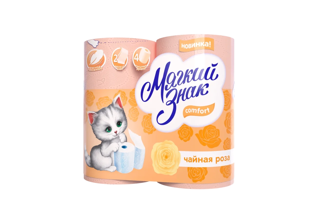 Туалетная бумага Мягкий Знак  4 рул